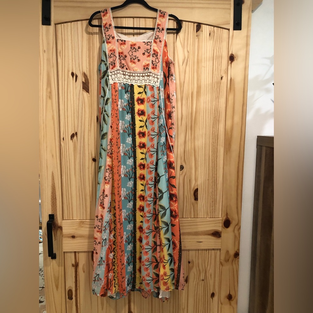 Agua bendita Anthropologie maxi dress